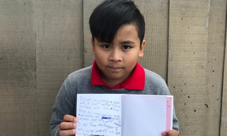 The 8-year-old son of Bernadette Romulo, who is facing deportation after living in Australia for 11 years.