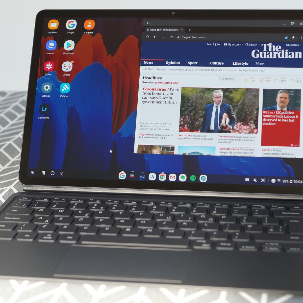 Samsung Galaxy Tab S7 Review Android Tablet To Rival The Ipad Pro Samsung The Guardian Samsung Galaxy Tab S7 Review Android Tablet To Rival The Ipad Pro Samsung The Guardian