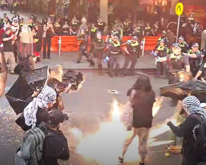 Police detonated a ‘stinger’ grenade at a Melbourne protest. Now two activists may sue over their injuries