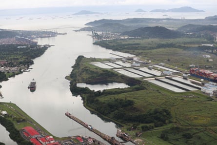 A general view of the Panama Canal.