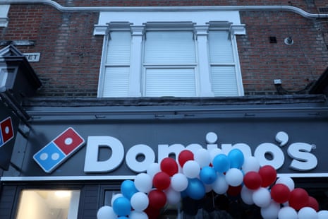 A newly opened Domino's Pizza franchise in London.