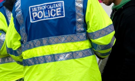Metropolitan police carry out stop and search in central London, 2009.