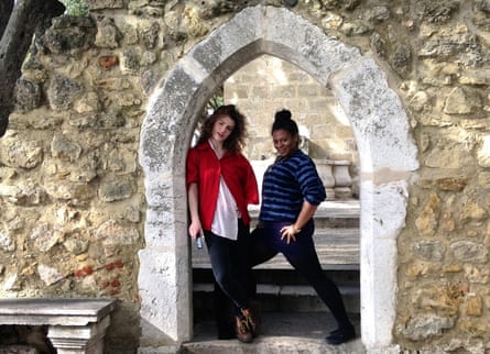 Candice Carty-Williams (right) and friend in Lisbon.