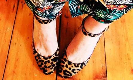 Sali Hughes in high heels