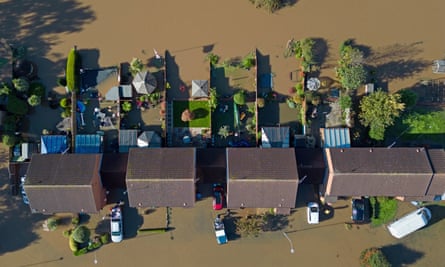 Flooding in Retford in Nottinghamshire last October.