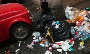 Refuse is strewn next to an old Fiat 500 in central Rome 5216.jpg?width=300&quality=85&auto=forma