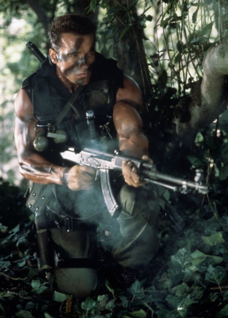 One-man mission … Arnold Schwarzenegger in 1985’s Commando.