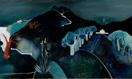 Detail from Mysterious Landscape, c 1930, by Tove Jansson