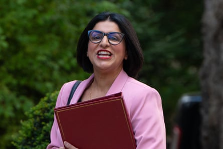 Shabana Mahmood arrives at 10 Downing Street for a weekly cabinet meeting.