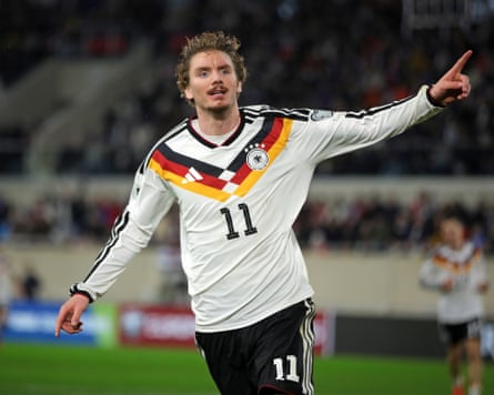 Nick Woltemade celebrates after scoring for Germany against Luxembourg