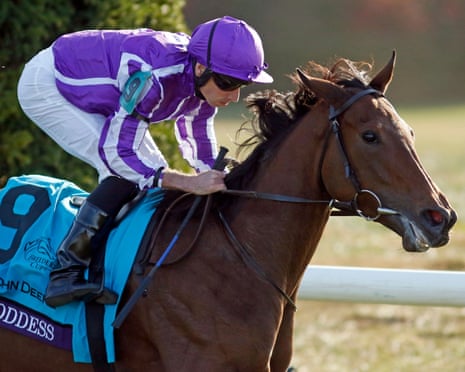 Το Sun Goddess του Ryan Moore κερδίζει το Breeders' Cup Juvenile Fillies Turf.