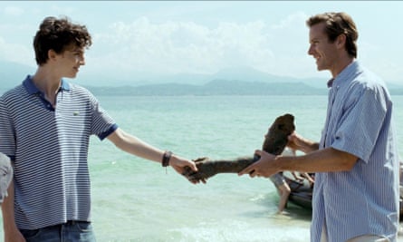 Timothée Chalamet and Armie Hammer in Call Me By Your Name