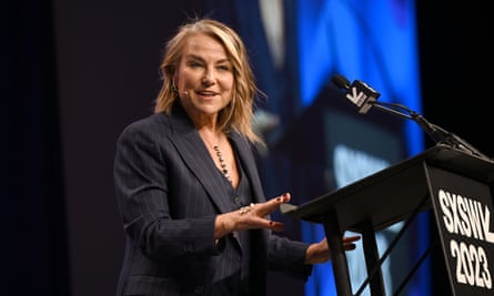 Esther Perel speaks onstage at SXSW on 11 March 2023 in Austin, Texas.