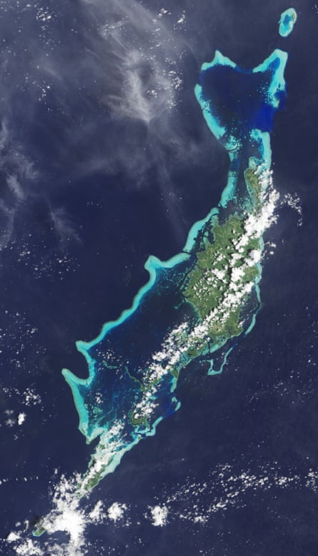 a wider view of the reefs surrounding Babeldaob