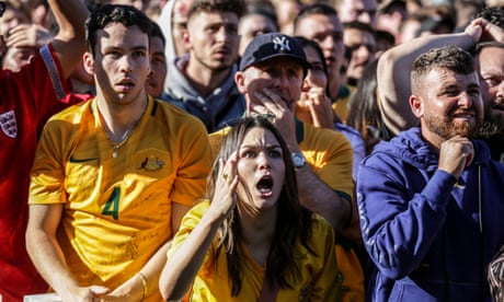 'Gave it a good go': Socceroos fans ride the wave in World Cup exit to Argentina – video