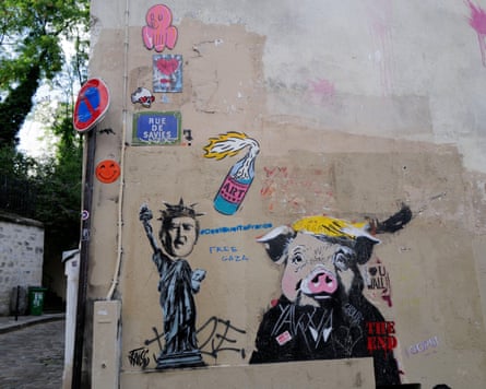 Street art in Ménilmontant, Paris.