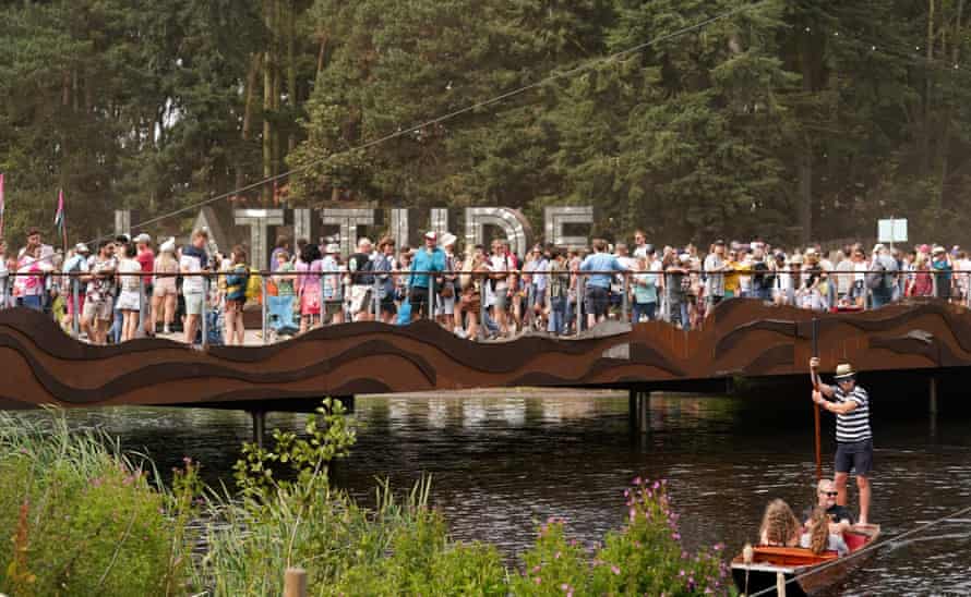 Festival-goers at the Latitude festival, Suffolk, in 2021.