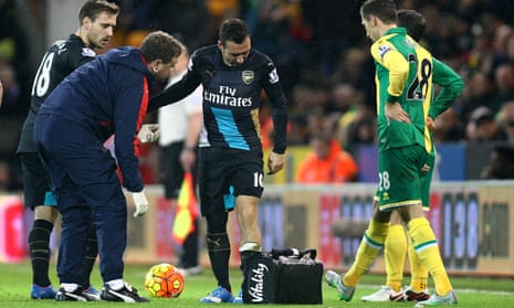 Santi Cazorla will be out for at least three months.