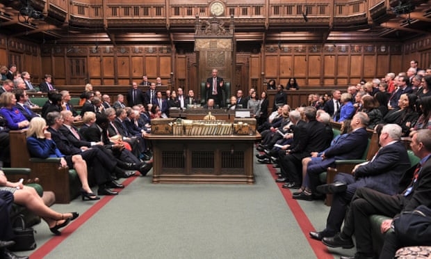 MPs sit in the House of Commons in London, Britain