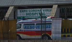 The emergency service in Punjab transport coronavirus patients to a quarantine centre.