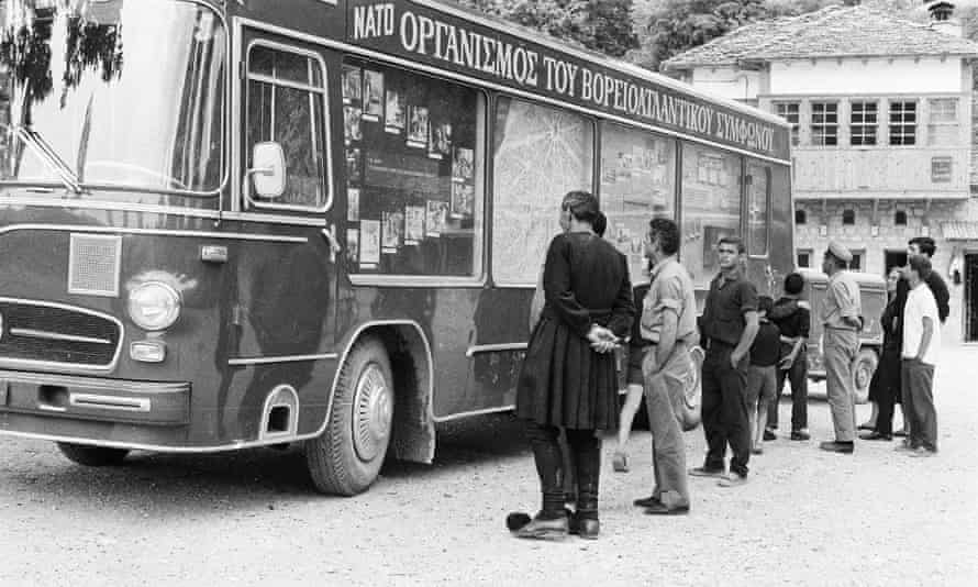 Nato’s travelling exhibition, the Caravan of Peace, in Greece in 1952.