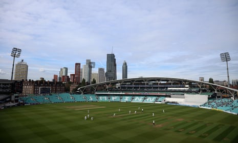 The autumnal scene at the Oval on Tuesday.