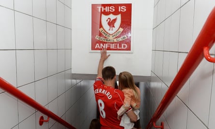 Steven Gerrard says goodbye to Liverpool... temporarily.