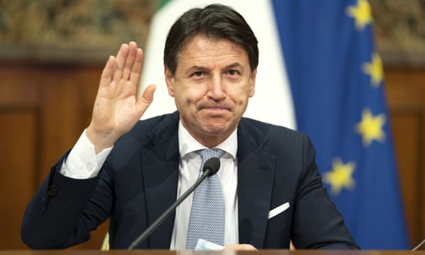 Italy's prime minister Giuseppe Conte