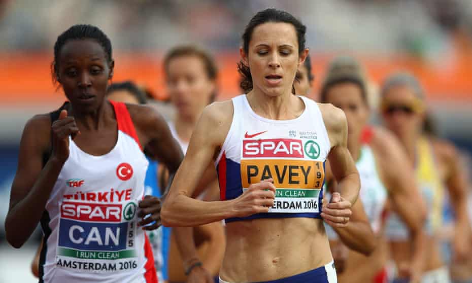 Great Britain's Jo Pavey in action during the 10,000m at the European Championships in Amsterdam