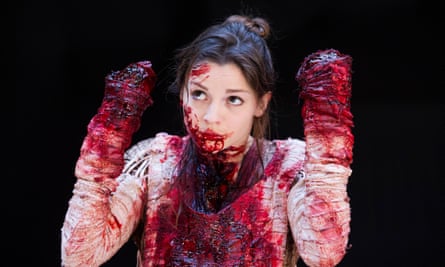 Flora Spencer-Longhurst as Lavinia in Titus Andronicus.