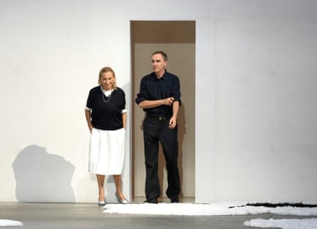 Miuccia Prada and Raf Simons.