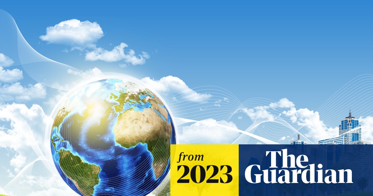 Frutiger Aero: the Windows screen saver design trend taking TikTok by storm 'a globe with clouds and blue sky'