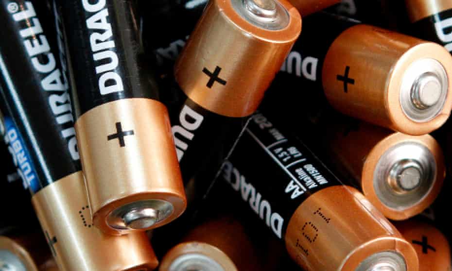 Used Duracell batteries