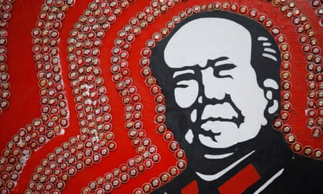 Badges of Mao Zedong on sale in Sichuan. President Xi Jinping has avoided any comment on the Cultural revolution because it will damage Mao’s reputation, one expert said.
