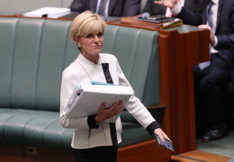Foreign minister Julie Bishop