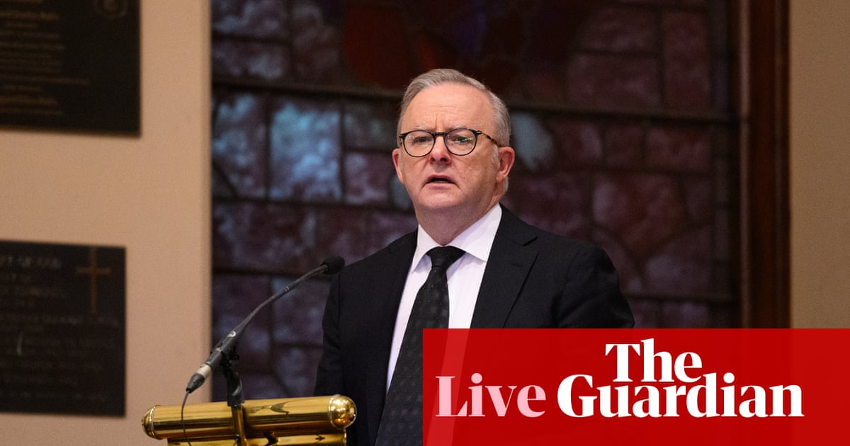 Australia news live: PM recalls ‘rogue’s charm’ in Graham Richardson eulogy as Marles says his ‘mark lives on in the current generation of Labor’