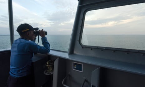 Indonesia’s navy has fired warning shots at several boats with Chinese flags that it accused of fishing illegally near the Natuna Islands.
