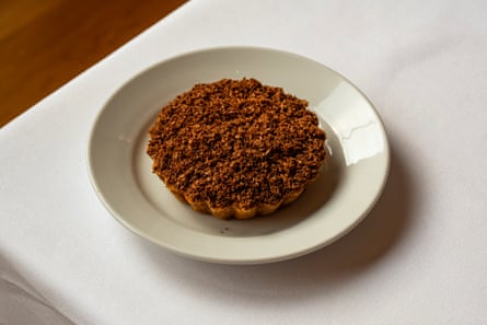 Auguste’s ‘rustic’ mascarpone, spiced rum and coffee caramel tart.