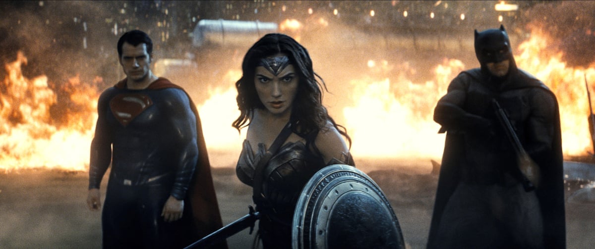 Dusk of justice … Henry Cavill, Gal Gadot and Ben Affleck in Batman v Superman: Dawn of Justice.