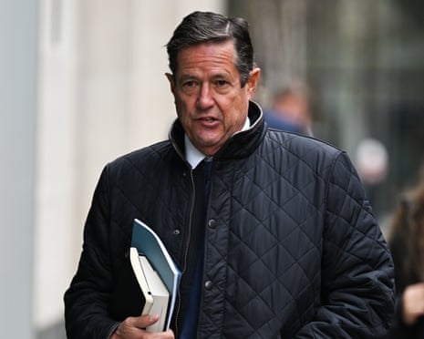 Jes Staley arrives for a court hearing last year