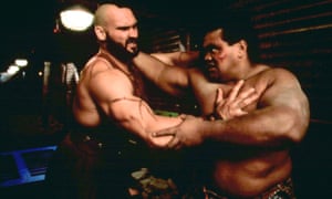 Andrew Bryniarski as Zangief and Peter ‘Navy’ Tuiasosopo as Honda in Street Fighter: The Movie.
