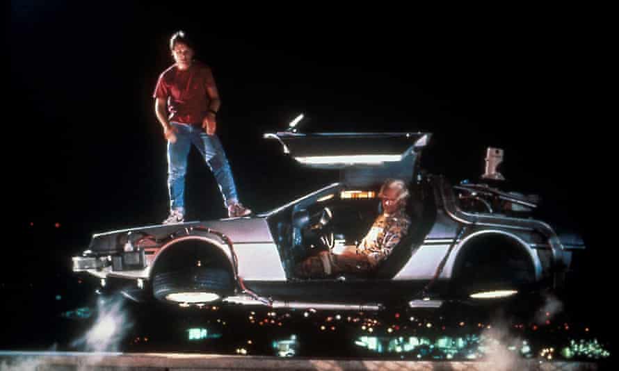 From left: Michael J Fox and Christopher Lloyd in Back to the Future Part II (1989).