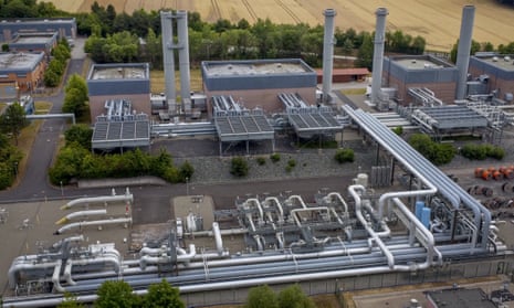 The Reckrod gas storage plant near Eiterfeld, central Germany