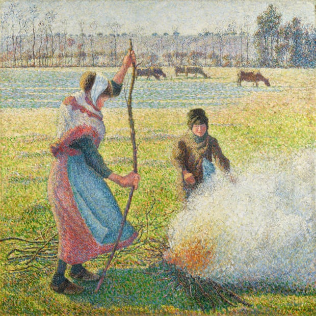 Camille Pissarro’s ‘tour de force of light and colour’ Gelée blanche, jeune paysanne faisant du feu (White frost, young peasant building a fire).
