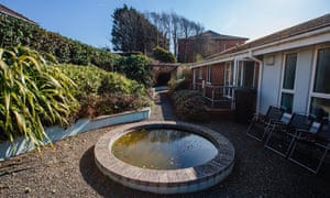 The garden area at Budehaven community school’s integrated health centre