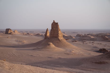 The Lut Desert, the hottest place on earth.
