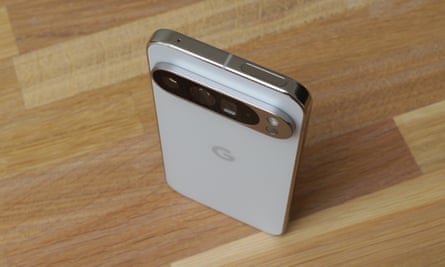 The camera bump on the back of the Google Pixel 9 Pro XL.
