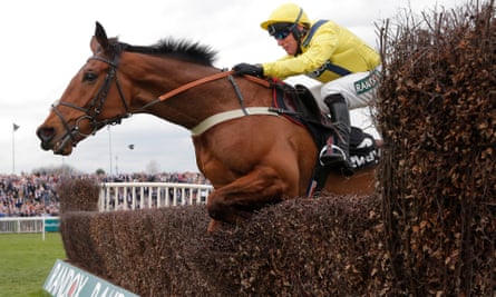 Lostintranslation, ridden by Robbie Power, to victory at Aintree last year.