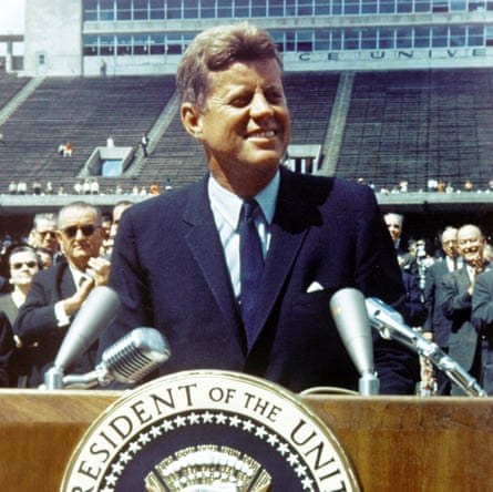 President John F Kennedy’s ‘We choose to go to the Moon’ speech, given at Rice University in Houston, Texas, in September 1962, aimed to bolster public support for the US moonshot.