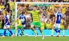 Norwich dent Ipswich’s promotion push with Marcelino Núñez’s derby free-kick
